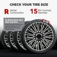 thumbnail image 3 of Hub Cover, Wheel Rim Hubcap Protective Wear  Convenient Installation 15 Inch  for 208, 3 of 8