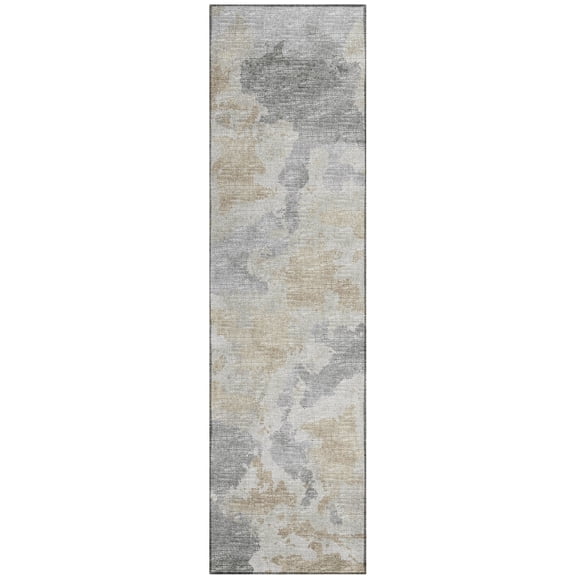 Addison Rugs Indoor/ Outdoor Accord Modern Polyester Washable Rug New 2'3" x 7'6" Runner - Beige