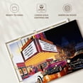 thumbnail image 6 of Elephant Stock Esquire Theatre Wall Art - Horizontal Canvas Wall Art - Living Room Wall Decor - Transportation Canvas - Purple And Orange Decor By Bruce Kaiser - 12" x 8", 6 of 8