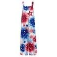 thumbnail image 5 of Iaqnaocc 4th of July Jumpsuits for Women Independence Day American Flag Stars Sleeveless Jumpsuits Rompers Loose Fit Adjustable Strap Overalls Jumpsuits Baggy Festival Overalls Deep Red 2XL, 5 of 5