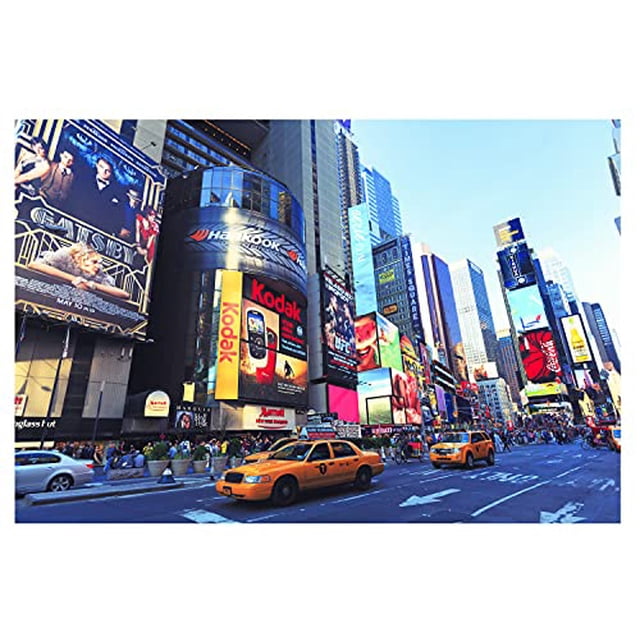 Rompecabezas 1000 Piezas Hanylish Diseño Times Square Multicolor Desafiante de Armar