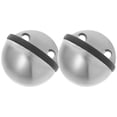 thumbnail image 4 of Wall Door Stopper Stainless Steel Rubber Impact Protection Minimalist Design For Homeowners Office Users 2Pcs, 4 of 5