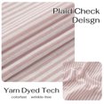 thumbnail image 6 of NICETOWN Pink Striped Linen Valance 18 Inch Length, Farmhouse Rustic Rod Pocket Valance Curtains for Kitchen Cafe Living Room, 52"x18", 1 Panel, 6 of 8