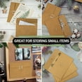 thumbnail image 4 of 40 Pcs Kraft Paper Envelopes with String Tie Closure Project Pockets Document Organizer, 4.53 x 6.7 Inches (Brown), 4 of 7