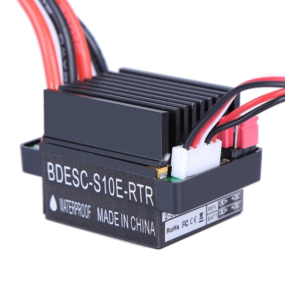 HOMEMAXS 320A ESC Bidirectional Brushed Electric Controller for RC Car Truck Boat HSP (Black)