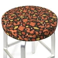 thumbnail image 3 of Xecao's Forest Squirrel Print Stool Covers offer stylish, washable protection for PU round bar stools, perfect for home or commercial use., 3 of 7