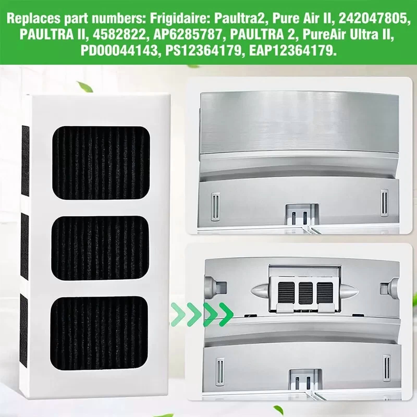 6* Replacement Refrigerator Air Filter Fits Frigidaire Paultra2 Pureair Ultra Ii