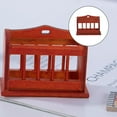 thumbnail image 3 of Estantería de escritorio Minaiture, modelo de estantería, soporte de periódico, adorno de de para decoración de 1:12 marrón Salvador estantería de casa de muñecas, 3 of 8