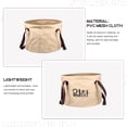 thumbnail image 4 of MasteelfCA Foldable Water Bucket Camping Vegetable Washing Bucket Outdoor Water Container, 4 of 7