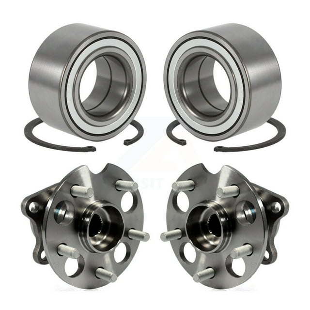 Kugel Front Rear Wheel Bearing and Hub Assembly Kit for Car 2011-2020 Toyota Sienna AWD - Left Right Side (Driver Passenger) K70-101665