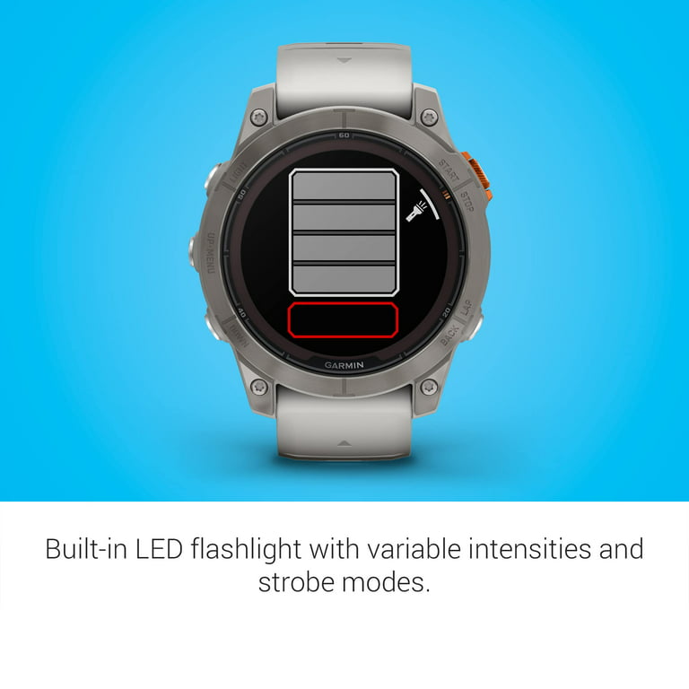  Garmin fēnix 7 Pro Solar, Multisport GPS Smartwatch, Built-in  Flashlight, Solar Charging Capability, Black : Electronics
