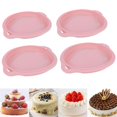 thumbnail image 3 of Silicone Layered Cake  Easy Clean Baking Tools Family Dinners Pink Large 4PCS Parties Camping, 3 of 7