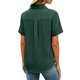 thumbnail image 5 of Camisas de Manga Larga para las Mujeres Suelto Ajuste Solapa Botón de Manga Corta Imitación Túnica de Lino, Camisas de Manga Larga para las Mujeres Bajo Scrubs Blusa Casual, 5 of 7