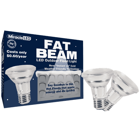 

Miracle LED Wide Angle LED Flood Light Security Bulb 2-Pack 604388