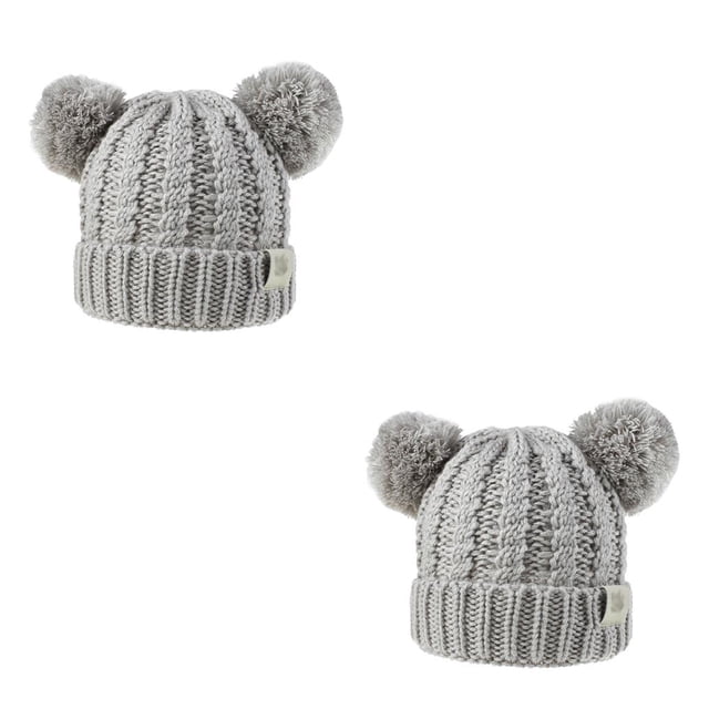 Qarigey Gorro con bolas de pompones esponjosos, tocado a la moda, orejeras plegables, gorros de gran elasticidad, hermoso regalo para niños, Gary Type2 NO2 Qarigey CBP255408