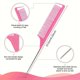 thumbnail image 3 of 43 Pieces Foam Sponge Hair Rollers Set Soft Sleeping Hair Curlers 0.59 Inch Flexible Hair Styling Sponge Curler And Stainless Steel Rat Tail Comb Pintail Comb, 3 of 4