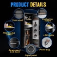 thumbnail image 5 of Anti-Theft Alarm Gun Cabinet,Heat-Resistant Biometric Rifle Safe,Space-Saving Vertical Design,No Installation Needed for Home Use (51.97×11.81×13.78 inch), 5 of 8