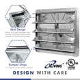 thumbnail image 4 of Ventilador de escape con persiana montado en la pared iLiving 20 ILG8SF20V-ST, 4 of 5