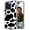 Black White Cow, variant on Compatible for iPhone 14 Pro Case for Women Girls Design Cute, Protector Girly Cow Print Dots Pattern