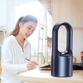 thumbnail image 3 of Iron Gray Bladeless Turbine Fan X25 - 6 Adjustable Wind Speeds (Including Circulation Mode), 2000mAh Rechargeable Battery, Safe Design, Lightweight & Portable for Home, Office, Dorm & Camping -, 3 of 6