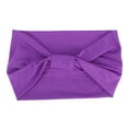 thumbnail image 1 of Diadema elástica antideslizante con nudo cruzado de tela, accesorios para banda para el cabello para mujer (púrpura), 1 of 5