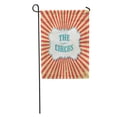 thumbnail image 1 of SIDONKU Red Badge The Circus Retro Vintage Carnival Abstract Aged Arena Garden Flag Decorative Flag House Banner 28x40 inch, 1 of 2