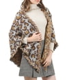 thumbnail image 4 of Coofit Winter Scarf Leopard Print Artificial Wool Blanket Scarf Shawl Scarf for Ladies, 4 of 10