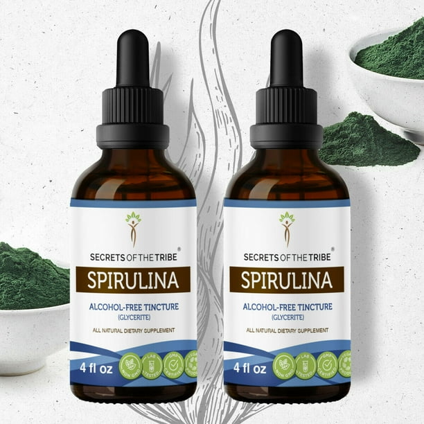 Spirulina Tincture AlcoholFREE Extract, Organic Arthrospira Platensis