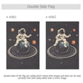 thumbnail image 4 of Yayeee Garden Flag 28" x 40" Double Sided Outdoor Yard Lawn Holiday Decorations, Black Astronaut Space, 4 of 6