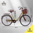 thumbnail image 2 of Bicicleta Urbana Vintage UrbanFit Pro Rodada 26 Beige 26 IN, 2 of 10