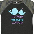 thumbnail image 4 of Inktastic My Yaya Whale-y Loves Me Boys or Girls Toddler T-Shirt, 4 of 5