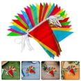 thumbnail image 3 of 1 banderín colorido de 80 m para decoración, banderines colgantes para fiestas de inauguración de cumpleaños y festivales., 3 of 8