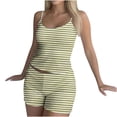 thumbnail image 5 of MGDXOX Pajamas for Women 2 Piece Sleeveless Tank Top and Shorts Fashion Sleepwear Casual Loose Soft Polka Dot Printed Pj Lounge Sets Camouflage S, 5 of 8