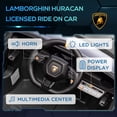 thumbnail image 4 of Qaba 12V Electric Car for Kids, Licensed Lamborghini  Kids Electric RC Car, Toddler Ride on Toys Gift, Black, 4 of 9