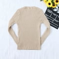 thumbnail image 3 of QIPOPIQ Girls Clothes Clearance Toddler Kids Baby Girls Ribbed Knit Sweater Soft Solid Warm Sweater Pullover, 3 of 8