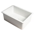 thumbnail image 2 of Pemberly Row White 27" x 18" Fireclay Undermount / Drop In Firelcay Kitchen Sink, 2 of 9