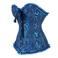 thumbnail image 2 of Grebrafan Women Bustiers Corsets Gothic Sea Blue M, 2 of 5