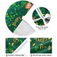 thumbnail image 2 of Coolnut St. Patrick's Day Tree Skirt Home Decoration Large Round Lucky Clover Christmas Tree Skirt for Holiday Party Home Christmas Day Ornaments36", 2 of 6