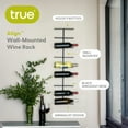 thumbnail image 3 of True Align Wall-Mounted Wine Rack, Modern Wine Alcohol Display, Home Décor, 3 of 8