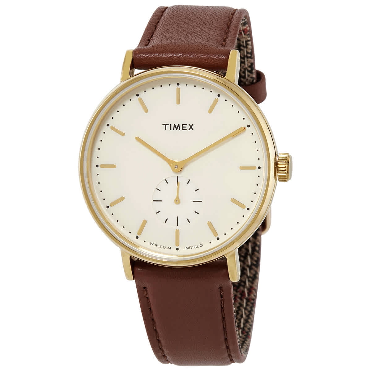 Timex hot sale fairfield leather