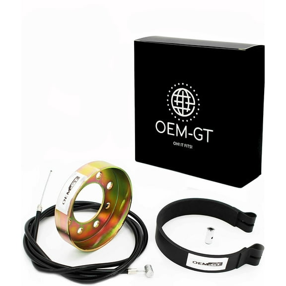 OEM-GT NEW Go Kart, Mini Bike 4" Brake Band And Drum With Heavy Duty Cable.