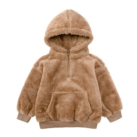

Transer Savings Clearance 2023 Toddler Polar Fleece Jacket Sherpa Hoodies Fleece Pullover Outfits Cute Bear Baby Boys Girls Autumn Winter Long Sleeve Thick Warm Outerwear