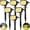 Warm White, variant on Solar Spot Lights Outdoor 2-in-1 IP65 Waterproof Auto On/Off 3 Modes Adjustable Angle Solar Landscape Spotlights 46 LEDs 6 Pack for Yard Garden Pathway Driveway Landscape Tree