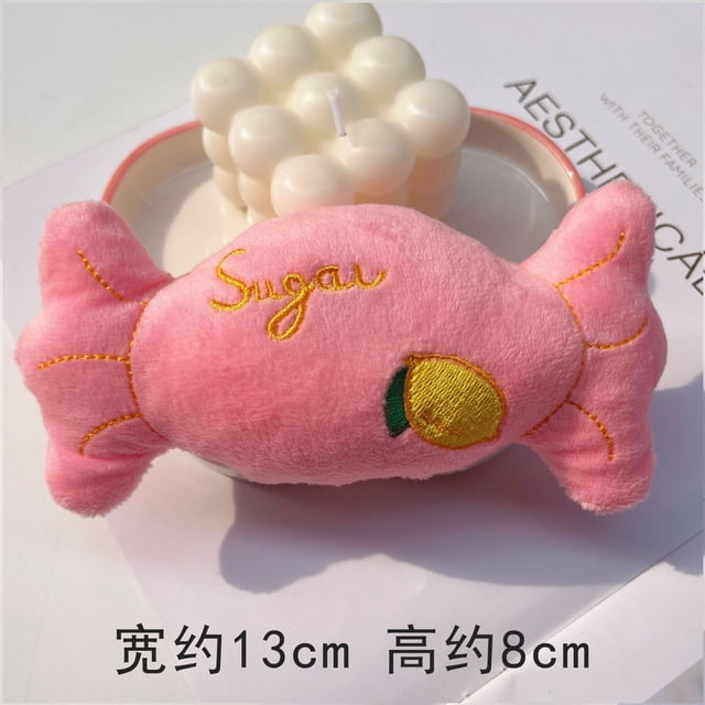 Juguetes de peluche para mascotas - Juguetes de color rosa caramelo