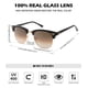 thumbnail image 3 of Gafas de Sol Pro Acme Cuadradas Semi-Aro con Lentes de Vidrio 100%, 3 of 5
