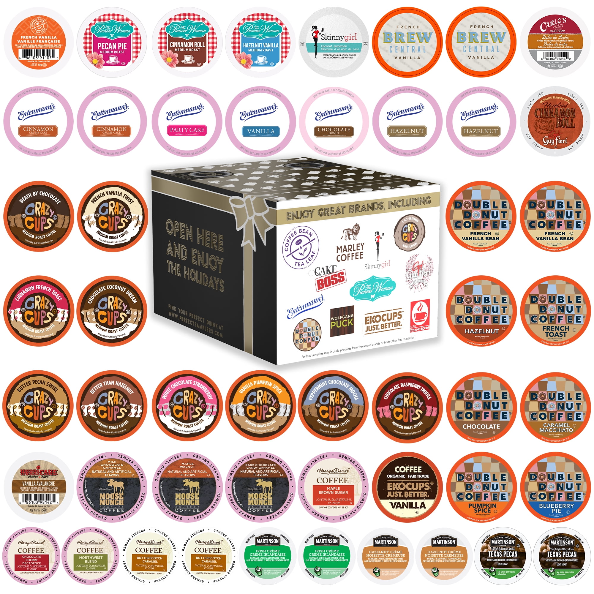 Perfect Samplers Flavored Coffee Pods Variety Pack, 50 Count for Keurig ...