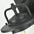 thumbnail image 4 of CHLOE Jeffrey Transitional 1 Light Textured Black Outdoor Wall Sconce 13" Height, 4 of 7
