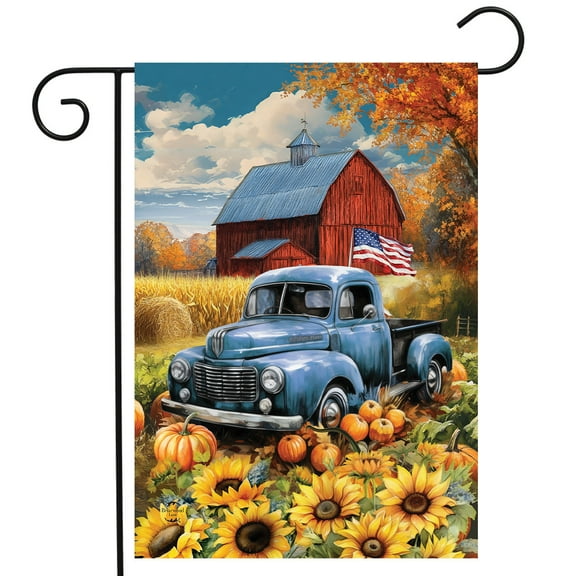 Briarwood Lane American Fall Farm Garden Flag