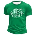 thumbnail image 4 of YANGXINX Men's St. Patrick's Day T Shirts 2026 Shamrock Graphic Print Short Sleeve Crewneck Tops Holiday Casual Stretch Classic Fit Pullover Tees, 4 of 4