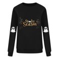 thumbnail image 4 of FDGIU Women's Halloween Sweatshirt 2025 - Spooky Ghost and Pumpkin Graphic Long Sleeve, Cute Fall Pullover Top, Funny Crewneck Cozy Seasonal Fashion, 4 of 4